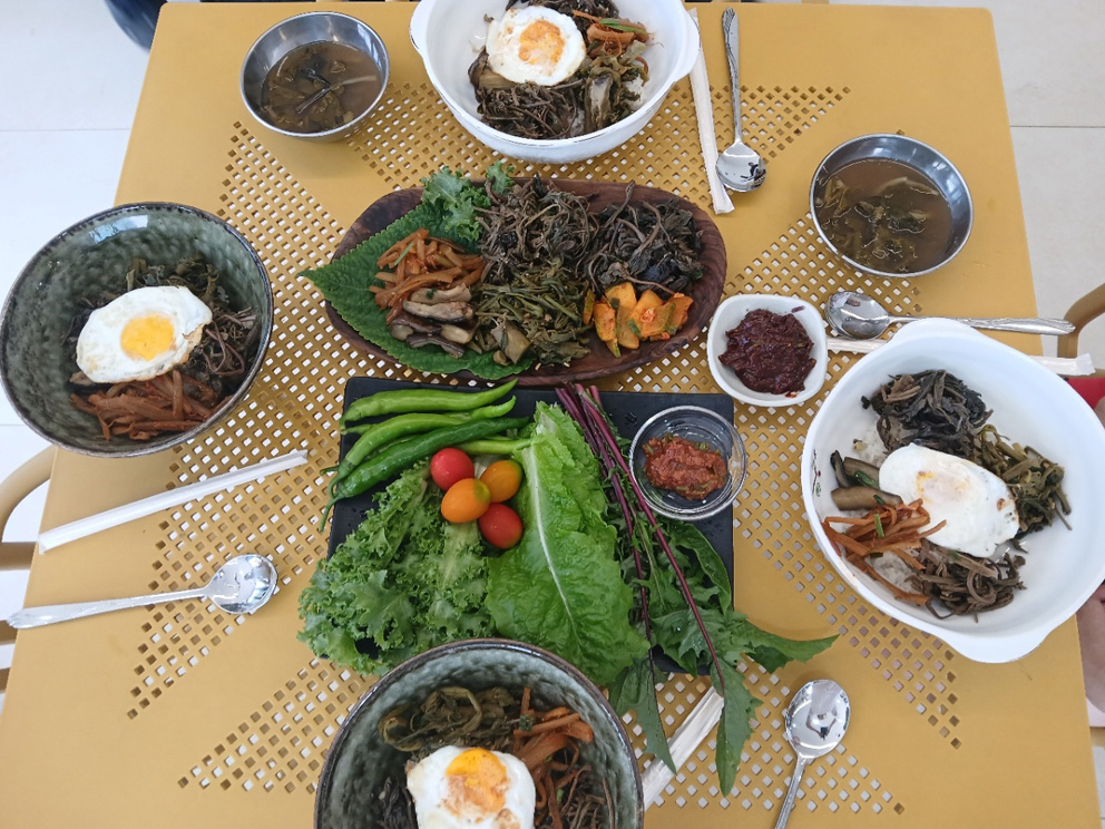 리얼산촌 백세밥상 체험 프로그램 현장 모습